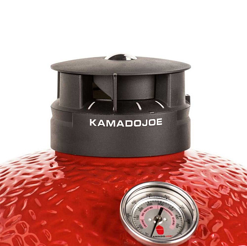 Красный керамический гриль Kamado Joe с системой Divide & Conquer Красный керамический гриль Kamado Joe с системой Divide & Conquer