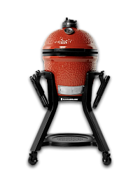 Красный керамический гриль Kamado Joe с системой Divide & Conquer