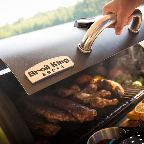 Коптильнядля долгих рецептовBroil Kingкоптильня SMOKE OFFSET купить в Минске.