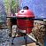 Красный керамический гриль Kamado Joe с системой Divide & Conquer