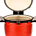 Красный керамический гриль Kamado Joe с системой Divide & Conquer