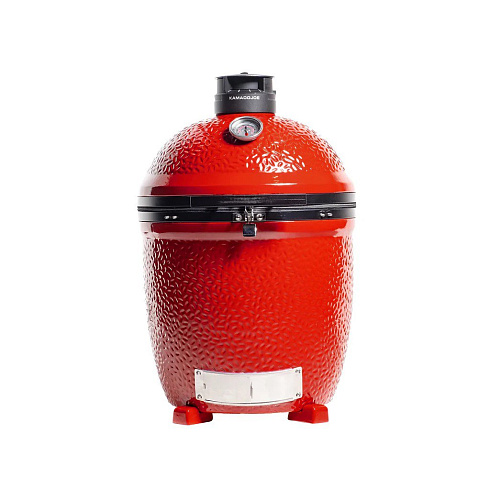 Красный керамический гриль Kamado Joe с системой Divide & Conquer