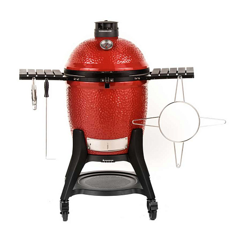 Красный керамический гриль Kamado Joe с системой Divide & Conquer Красный керамический гриль Kamado Joe с системой Divide & Conquer