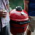 Красный керамический гриль Kamado Joe с системой Divide & Conquer