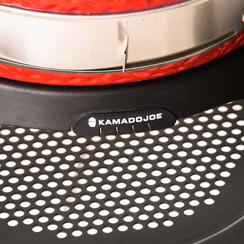 Красный керамический гриль Kamado Joe с системой Divide & Conquer Красный керамический гриль Kamado Joe с системой Divide & Conquer